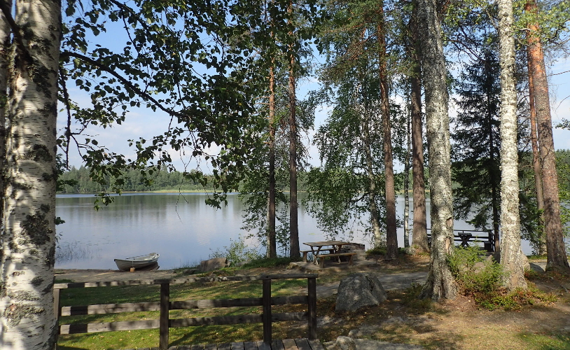 viihtyisä mökki