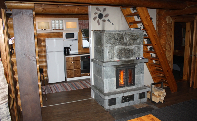 cottage with fireplace
